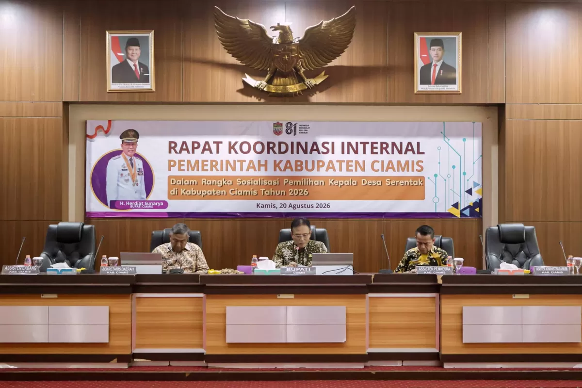 Bupati Ciamis pimpin Rakor Sosialisasi Pilkades Serentak 2026 (Dok. Istimewa)