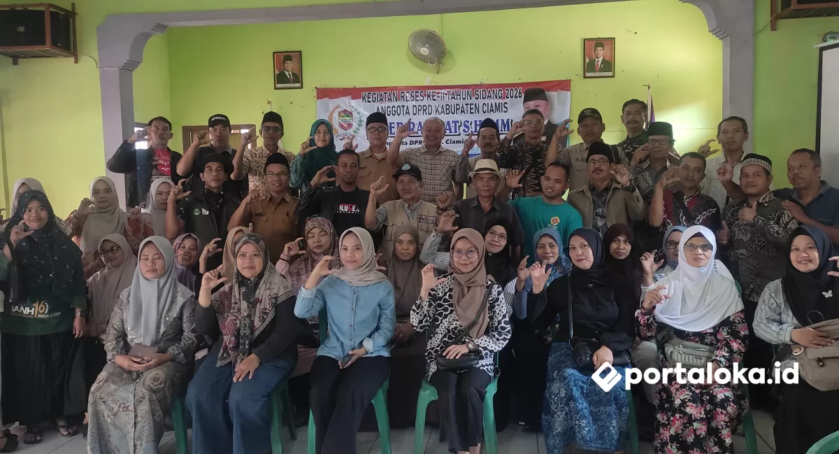 Kegiatan Reses ke-II anggota DPRD Ciamis, Asep Rahmat di Desa Petir Hilir Baregbeg, Ciamis (Portaloka.id/Arman)