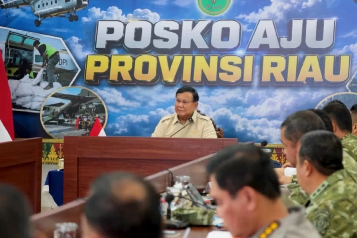 Presiden Prabowo Subianto, melakukan kunjungan ke Sumatera guna peninjauan langsung karhutla pada, Senin,  24 Agustus 2026. (Dok. Bakom RI)