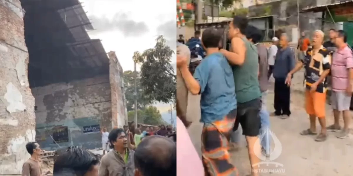 Gedung tua Hogwan di Bumiayu, Brebes runtuh menyebabkan tiga orang meninggal dunia (Instagram.com/@insta_bumiayu)