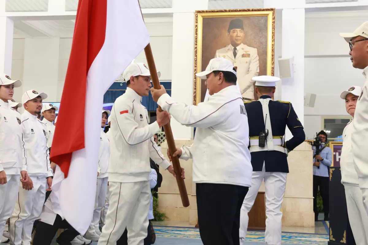 Presiden Prabowo melepas kontingen Asian Games 2026 (Dok. Bakom RI)