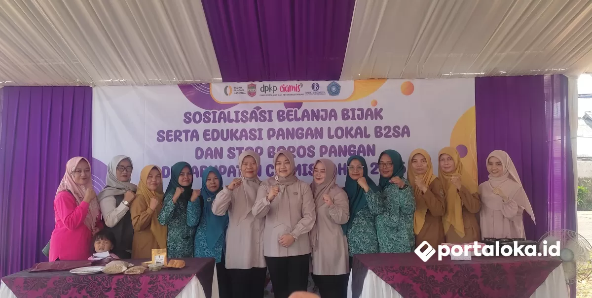 Gerakan Pangan Murah dan Sosialisasi Belanja Bijak dan Edukasi Pangan Lokal B2SA serta Stop Boros Pangan  (Portaloka.id/Arman)