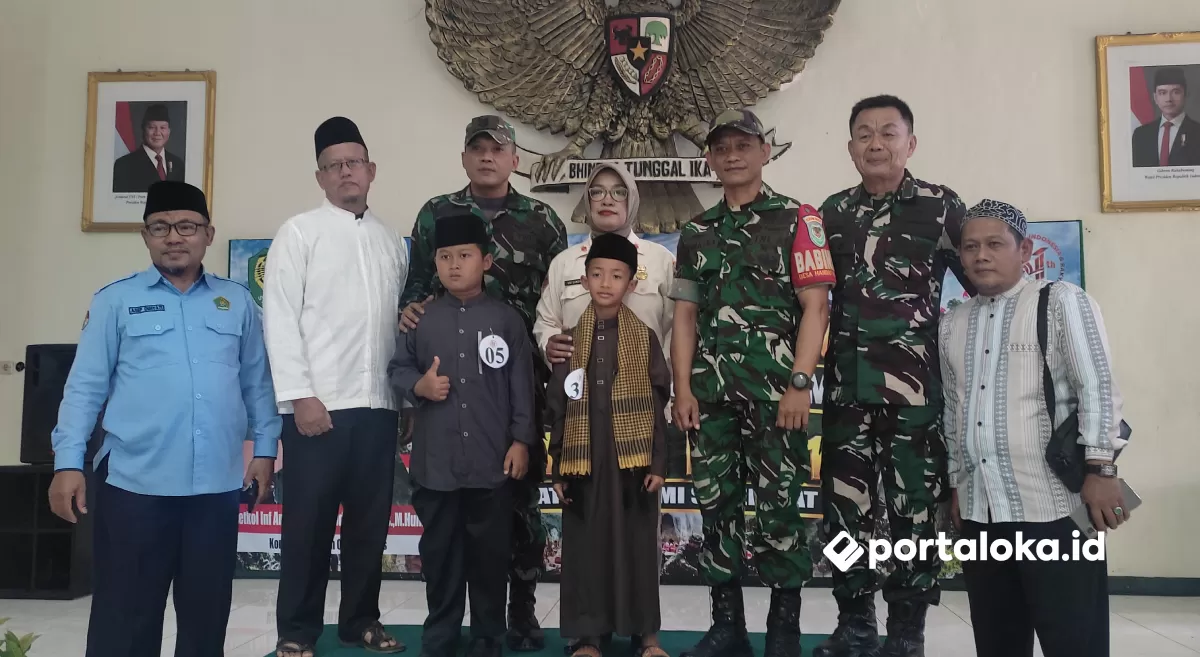 Para pemenang Lomba Adzan Piala Dandim 0613 Ciamis (Portaloka.id/Arman)