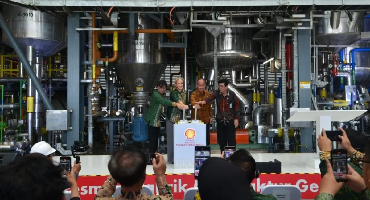 Peresmian Pabrik Manufaktur Gemuk Shell Indonesia di Marunda, Bekasi untuk mendukung kebutuhan berbagai sektor industri. (Dok. Istimewa)
