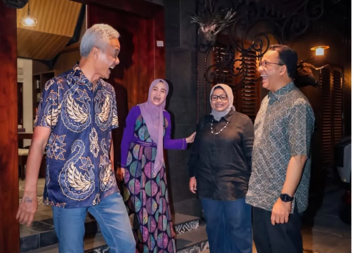 Anies Baswedan dan Ganjar Pranowo bertemu di kediaman Ganjar di Yogyakarta (Instagram @ganjar_pranowo)