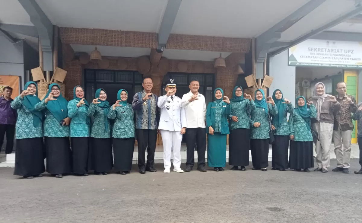 Wagub Jabar Erwan Setiawan bersama Bupati Ciamis Herdiat Sunarya (Portaloka.id)