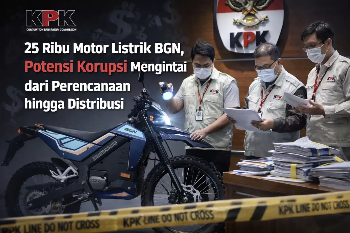 KPK Awasi Ketat! Proyek 25 Ribu Motor Listrik BGN Disorot, Ada Apa?