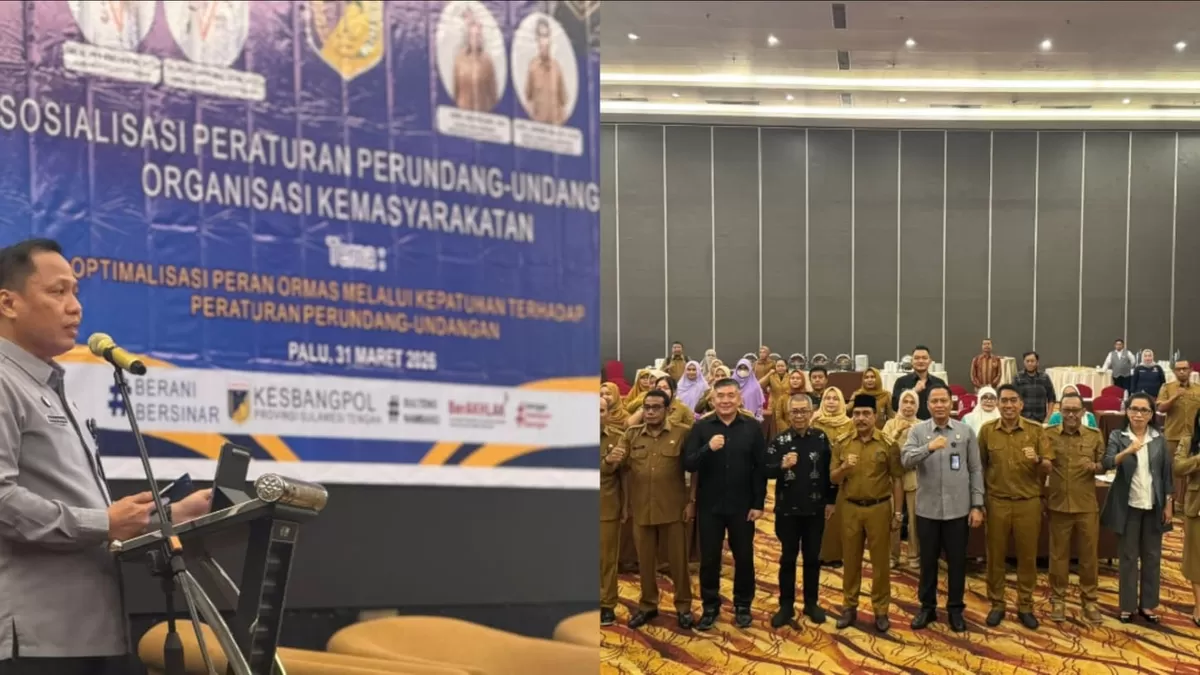 Kepala Kanwil Kemenkum Sulteng Rakhmat Renaldy menegaskan kepatuhan hukum ormas adalah indikator profesionalitas, bukan sekadar syarat administratif.