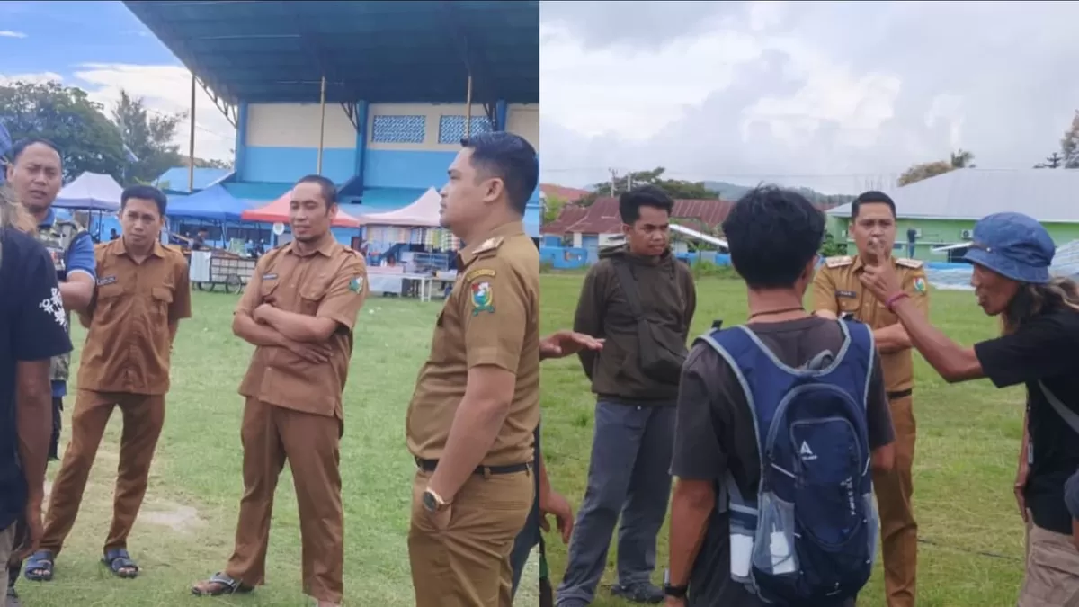 Lurah Labuang Utara pimpin monitoring lintas sektor di stadion. Pastikan fasilitas dan keamanan siap sambut Haddad Alwi & konser musik 1-2 April 2026.