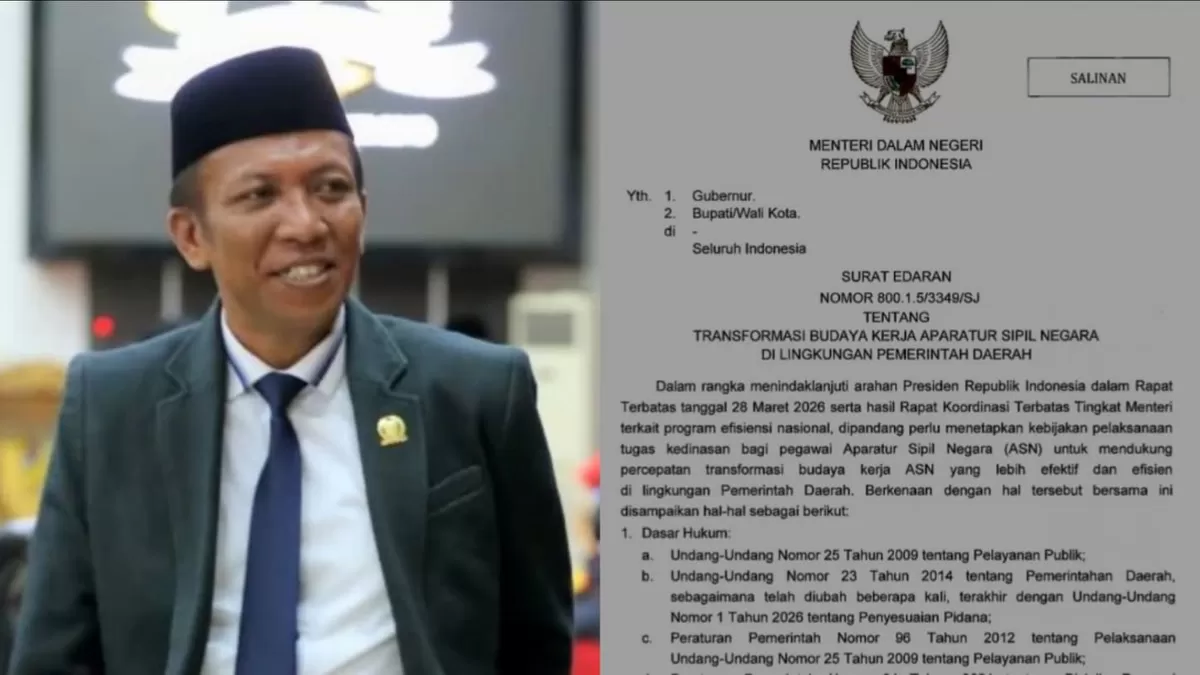DPRD Parimo ingatkan ASN patuhi edaran Mendagri soal aturan WFO dan WFH. Tegaskan larangan WFA demi menjaga responsivitas pelayanan publik di daerah.