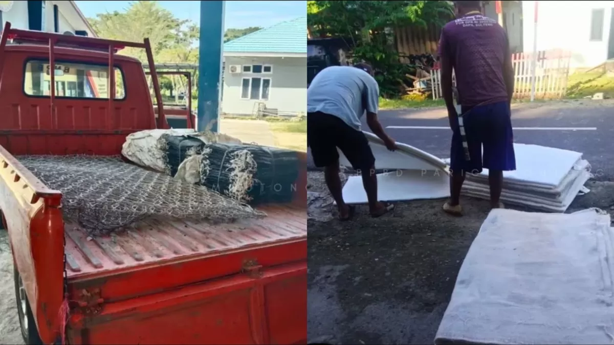BPBD bergerak cepat tangani banjir di Moutong dan Taopa. Alat berat dikerahkan perbaiki tanggul jebol Sungai Tuladengi dan jembatan rusak di Desa Tompo.