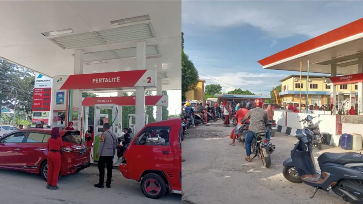 Polsek Banggae awasi distribusi 48.000 liter BBM di SPBU Rangas Majene. Pastikan antrean tertib, cegah penimbunan, dan jamin stok Pertalite aman.