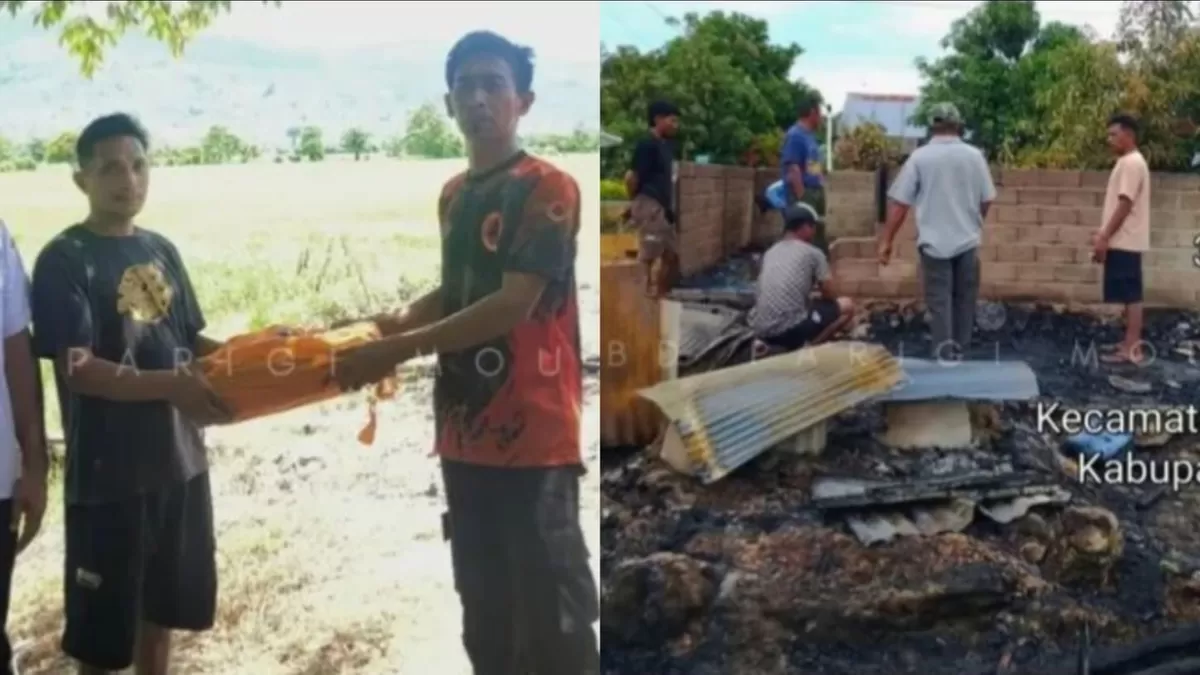 BPBD Parigi Moutong salurkan bantuan logistik bagi korban kebakaran di Desa Khatulistiwa akibat korsleting listrik. Cek info darurat via aplikasi SIBIMO.
