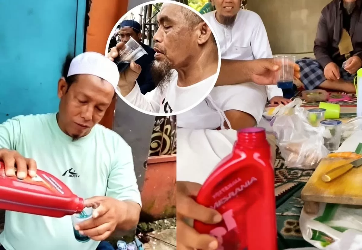 Publik geger aksi 5 pria Makassar minum oli mesin demi stamina. Pakar peringatkan risiko kerusakan organ dalam akibat zat kimia. Jangan ditiru!