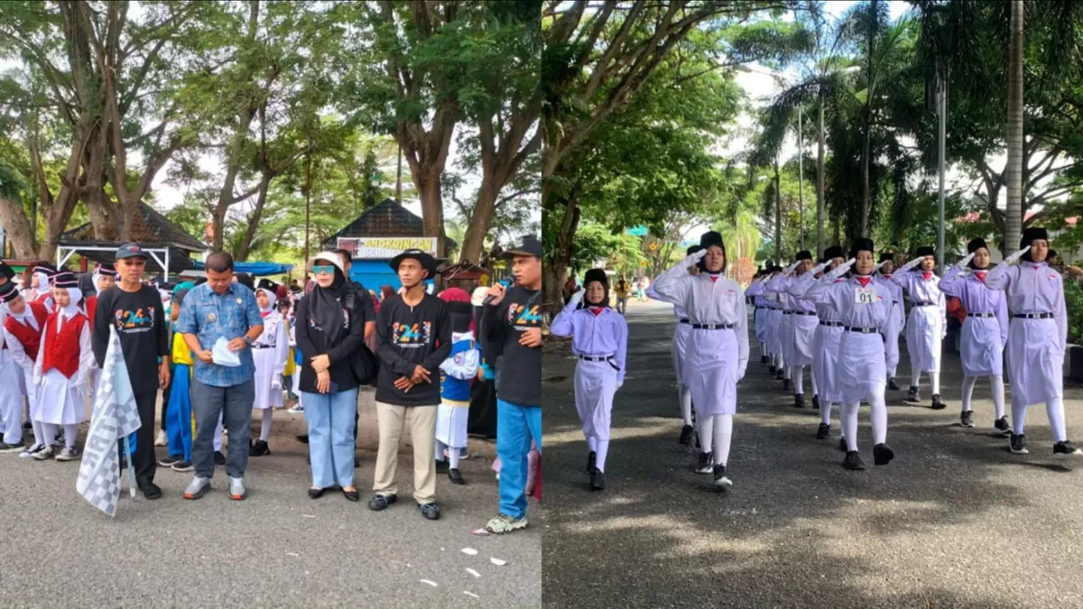 Rayakan HUT ke-24 Parigi Moutong, Wabup lepas lomba gerak jalan pelajar. Fokus pada kedisiplinan dan semangat membangun daerah dari Lapangan Toraranga.