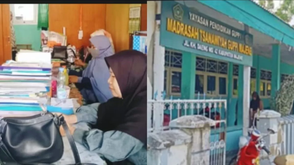 Kisah haru di MTs GUPPI Majene: Para guru sukarela sisihkan gaji demi biaya transportasi siswa. Bukti nyata dedikasi di tengah keterbatasan anggaran.