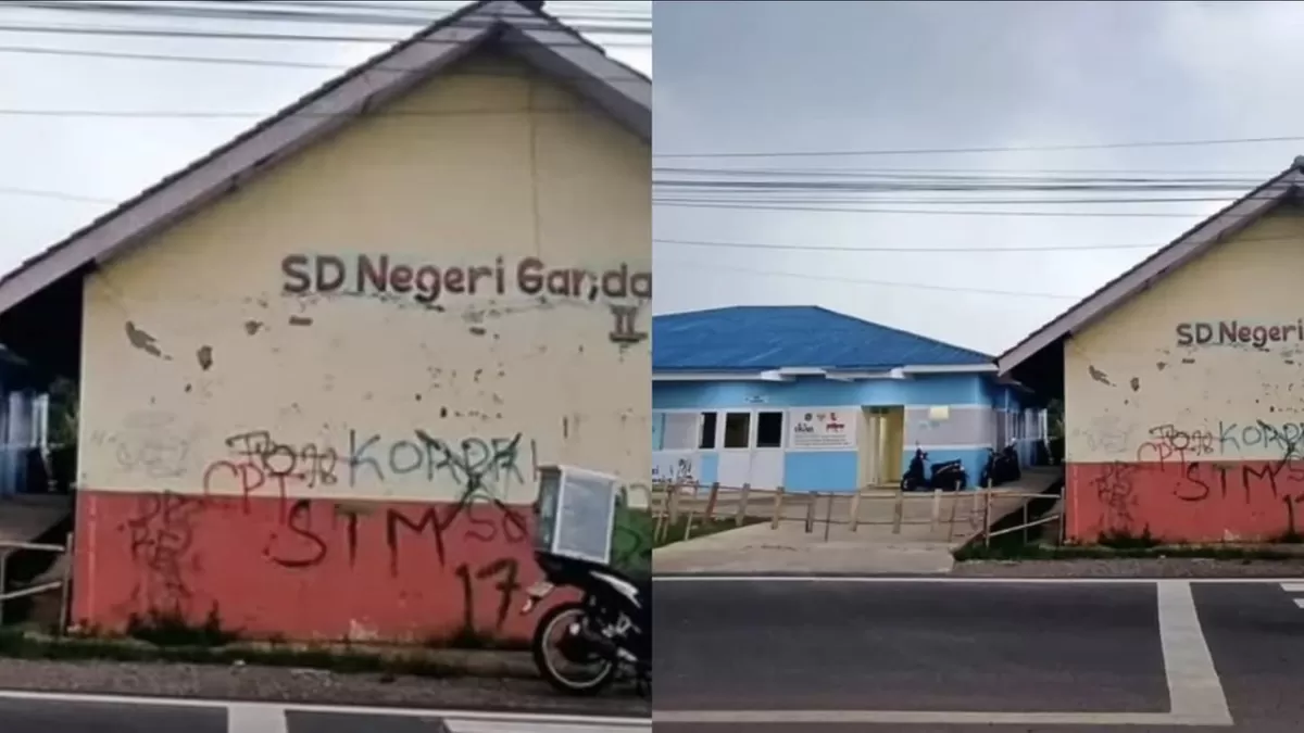 Foto viral memperlihatkan dapur MBG baru dan terawat berdampingan dengan SD Negeri yang kusam. Warganet ramai soroti prioritas fasilitas pendidikan.