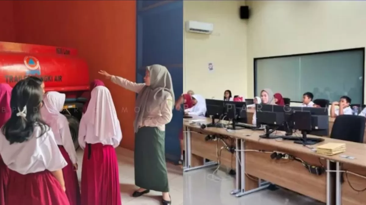 Rayakan HUT ke-24 Parimo, siswa SDN 2 Parigi belajar mitigasi bencana di Pusdalops BPBD. Edukasi dini demi cetak generasi siaga bencana yang tangguh.