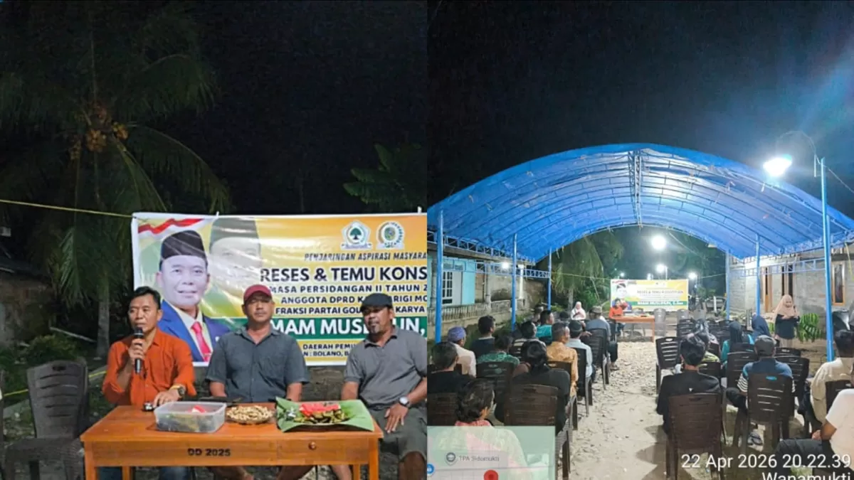 Anggota DPRD Imam Muslihun buka pintu rumahnya untuk warga Dapil IV yang berurusan di Parigi. Aspirasi mesin batako dan bengkel jadi sorotan dalam reses Wanamukti.