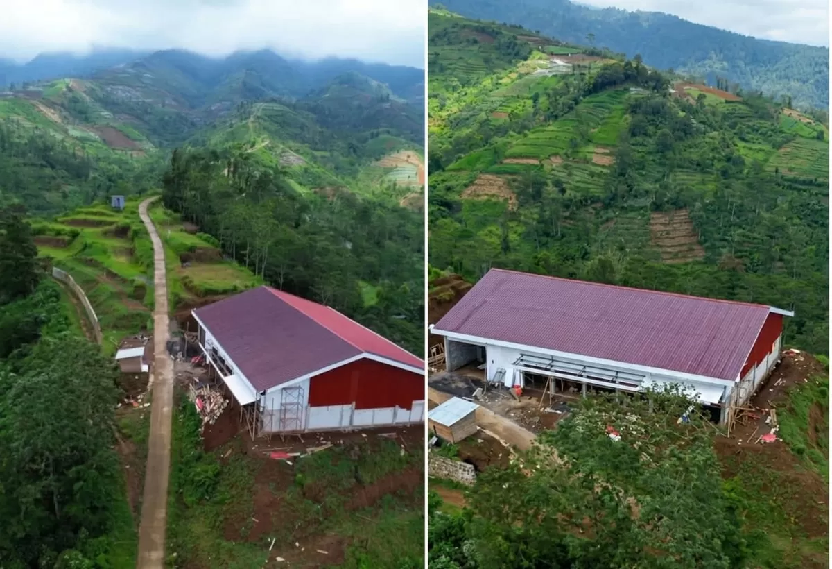 Kades Kediten klarifikasi lokasi Kopdes Merah Putih yang viral di medsos. Ternyata dibangun di jalur tani demi pangkas biaya angkut pupuk.