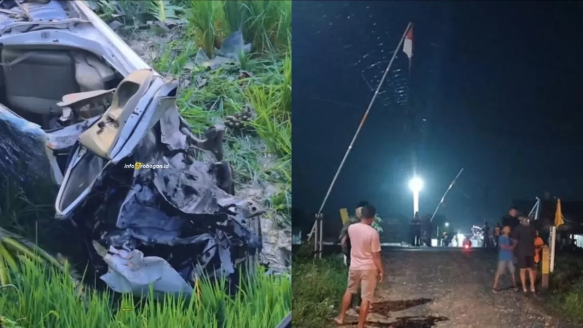 Kecelakaan maut KA Argo Bromo Anggrek vs mobil di perlintasan sebidang Grobogan akibatkan 4 tewas. Simak kronologi dan identitas korban.