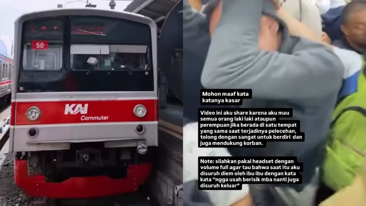 Viral video penumpang perempuan tangkap pelaku pelecehan di KRL Nambo. Bukannya didukung, korban justru disuruh diam oleh penumpang lain.