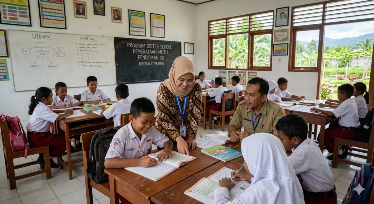 Disdikbud Parigi Moutong luncurkan program Sister School. Sebelas sekolah inti bakal bina puluhan SD demi ratakan kualitas pendidikan.