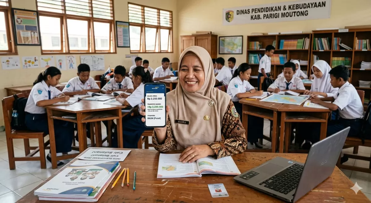 Dinas Dikbud Parimo ubah skema tunjangan sertifikasi 2026 menjadi bulanan. Dana ditransfer langsung dari kas negara ke rekening guru.