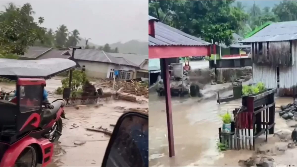 Banjir bandang setinggi satu meter menerjang empat desa di Bolaang Mongondow Utara dan memaksa ratusan warga mengungsi malam hari.