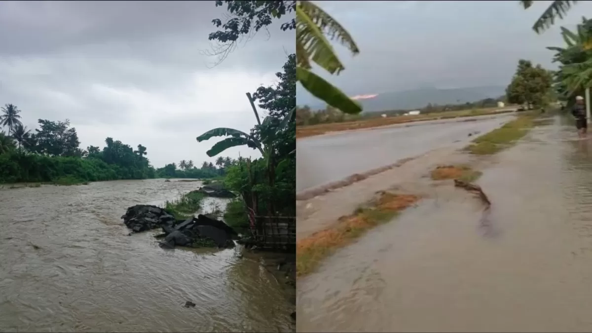 Hujan lebat memicu banjir di Toribulu, Parigi Moutong. Delapan hektare sawah warga terendam akibat luapan sungai, pendataan masih berjalan.
