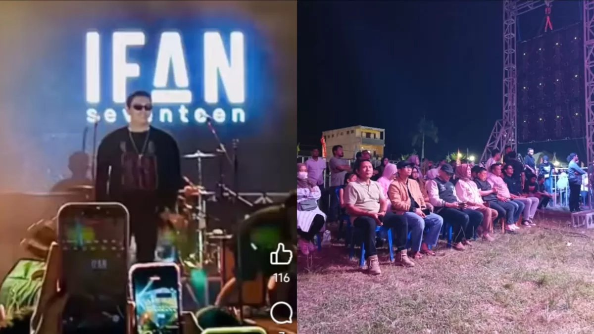 Ifan Seventeen sukses menggelar konser perdana di Lapangan Prasamya. Ribuan warga Majene hadir dan ikut bernyanyi bersama sang idola.