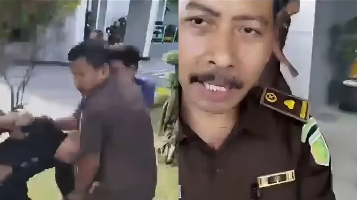 Rekaman video dugaan kekerasan oknum Kejati Sultra viral di medsos. Jaksa klaim petugas diserang batu hingga bocor kepala.