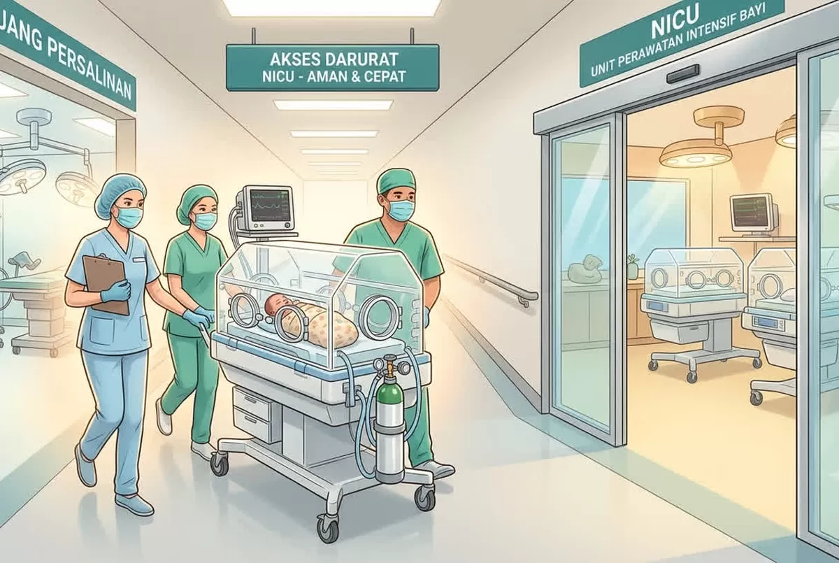 Kecepatan penanganan di ruang NICU sangat menentukan keselamatan bayi baru lahir. Simak pentingnya jalur evakuasi dan respon cepat medis.