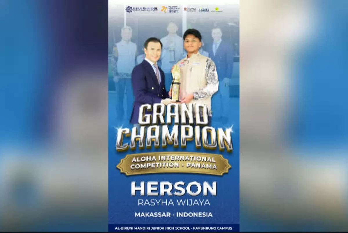 Herson Rasyha Wijaya, siswa asal Majene, mewakili Indonesia dalam kompetisi mental aritmatika internasional 2026 di Panama.