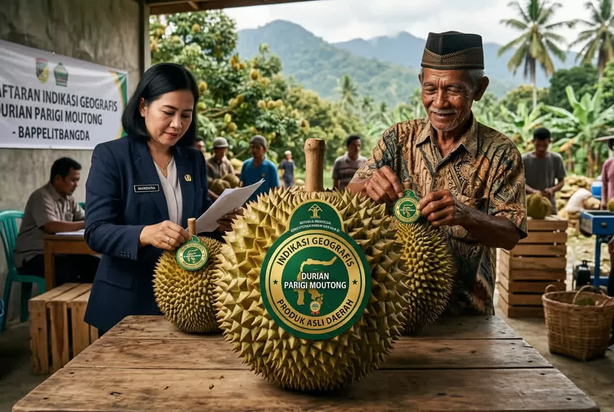 Bappelitbangda Parigi Moutong dorong Indikasi Geografis Durian Parigi Moutong demi lindungi keaslian dan tingkatkan ekonomi petani lokal.