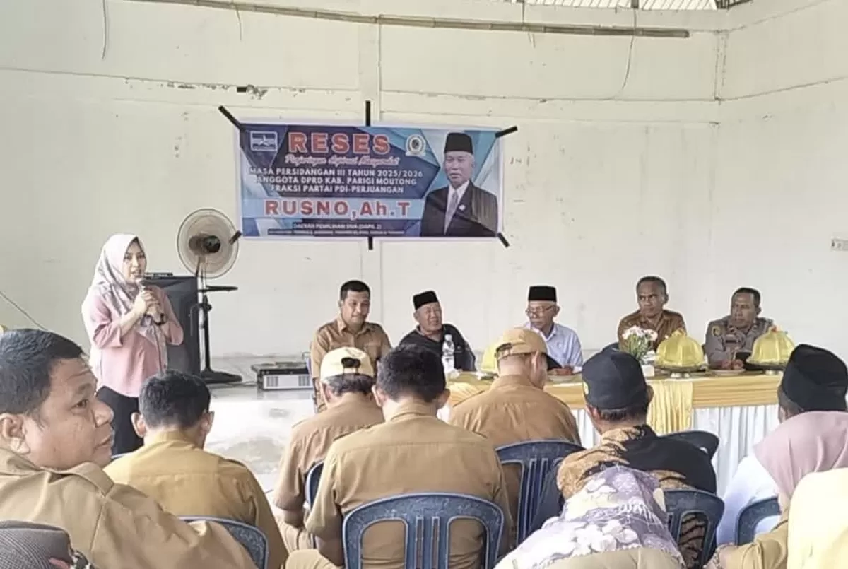 Anleg Rusno janji kawal usulan infrastruktur darurat Toribulu di pembahasan APBD Parigi Moutong saat  reses Senin, 3 Agustus 2026.