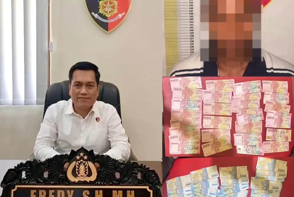 Polres Majene menangkap pelaku pencurian uang pedagang Pasar Sentral di Banggae pada 7 Agustus 2026.