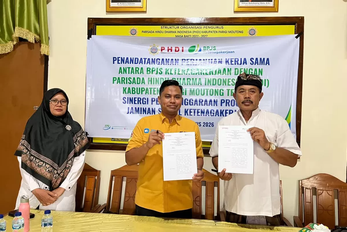 BPJS Ketenagakerjaan Parigi Moutong memberi jaminan kerja pekerja informal pada Rabu, 12 Agustus 2026.