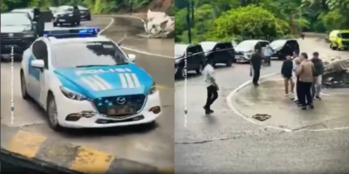 Menyoroti viralnya rekaman video terkait dugaan aksi narsis yang dilakukan rombongan pejabat di jalur rawan Sitinjau Lauik, Padang.  (Instagram.com/@infopadang_)