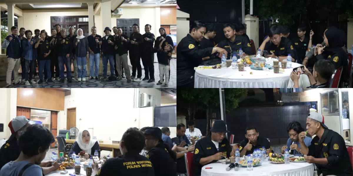 Halal Bihalal Bareng FWPB, Kapolres Batang: Sehebat Apapun Capaian Kami, Tanpa Media dan Wartawan Tidak Artinya! (Dok Polres Batang)