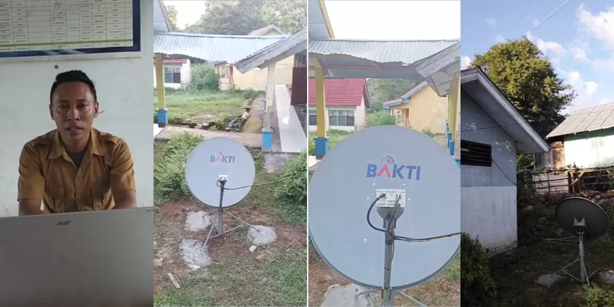 Tak Perlu Lagi Naik Bukit, Siswa-siswi SMPN 03 di Bima Kini Bisa Internetan di Sekolah (Dok Bakom RI)