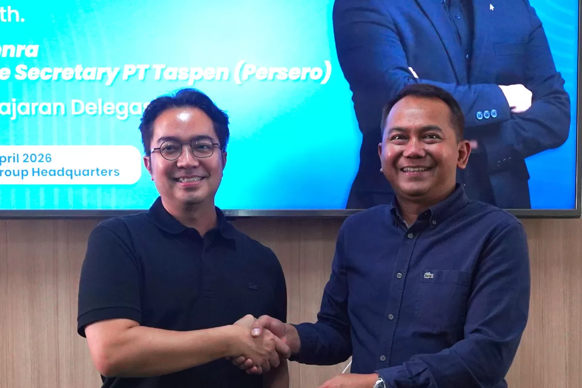 PT Taspen (Persero) melakukan kunjungan silaturahmi ke kantor Promedia Group di Jalan Terusan Halimun, Kota Bandung, pada Kamis, 30 April 2026. (Dok. Promedia Group)