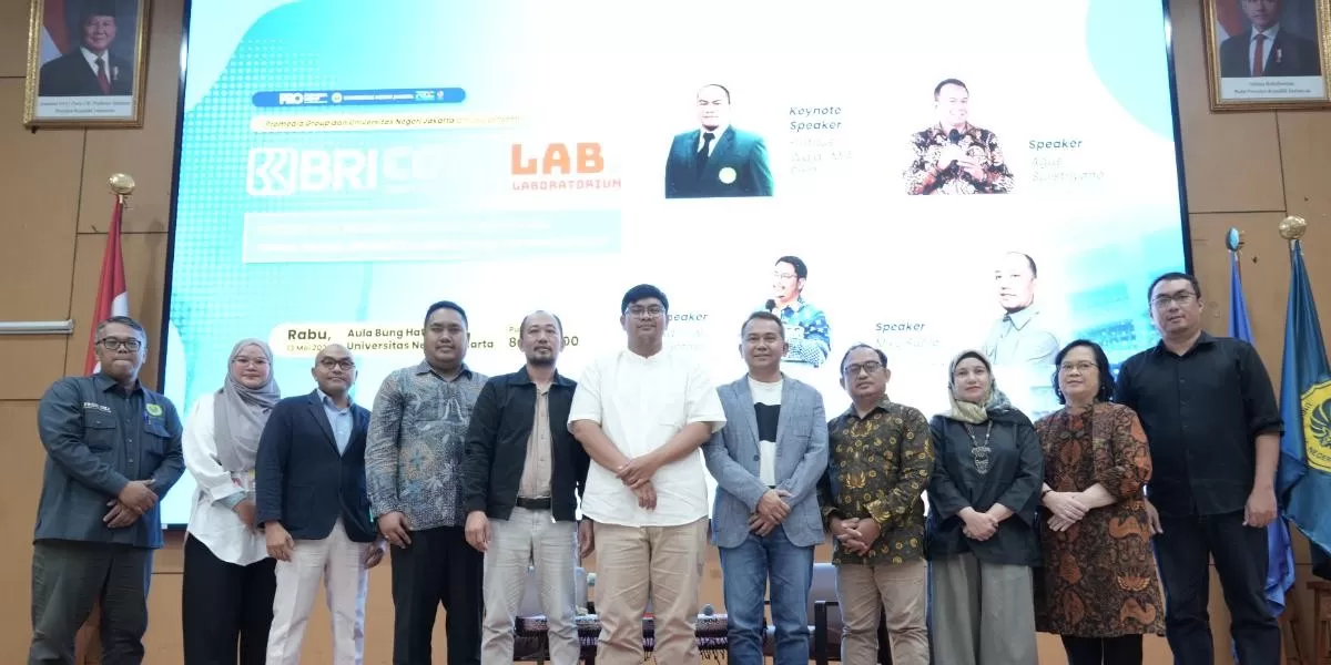 Acara BRI Content Creator Laboratorium (CoreLab) 2026 yang digelar Promedia Group di Universitas Negeri Jakarta (UNJ), Jakarta Timur, pada Rabu, 13 Mei 2026. (Dok.Promedia)
