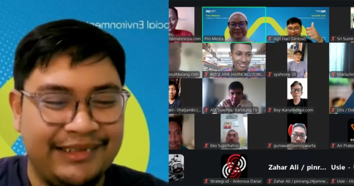 Webinar &lsquo;Inside the Digital Ecosystem: Membedah Platform dan Pola Kerja Kreator Profesional&rsquo; oleh Promedia Group.  ((Dok. Promedia))