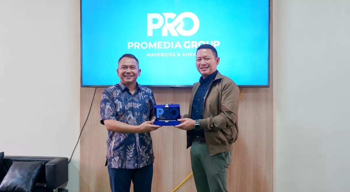 Kunjungan BRI ke kantor Promedia Group untuk memperkuat kerja sama publikasi dan menjaga reputasi instansi.  ((Dok. Promedia))
