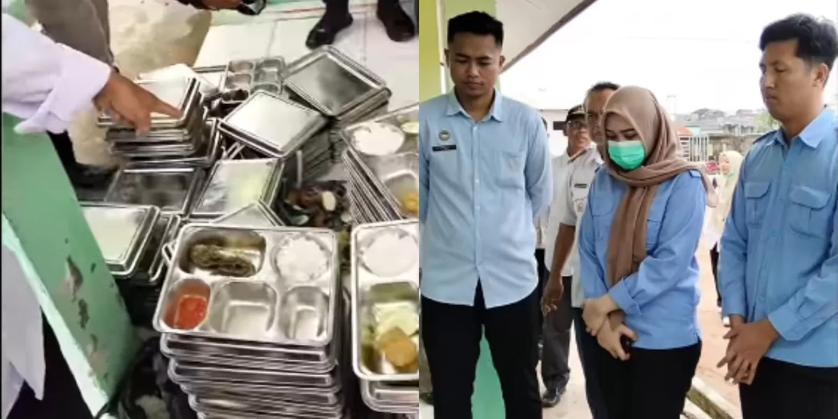 "Makanan banyak yang sisa, bahkan tidak sedikit yang tak disentuh siswa,"