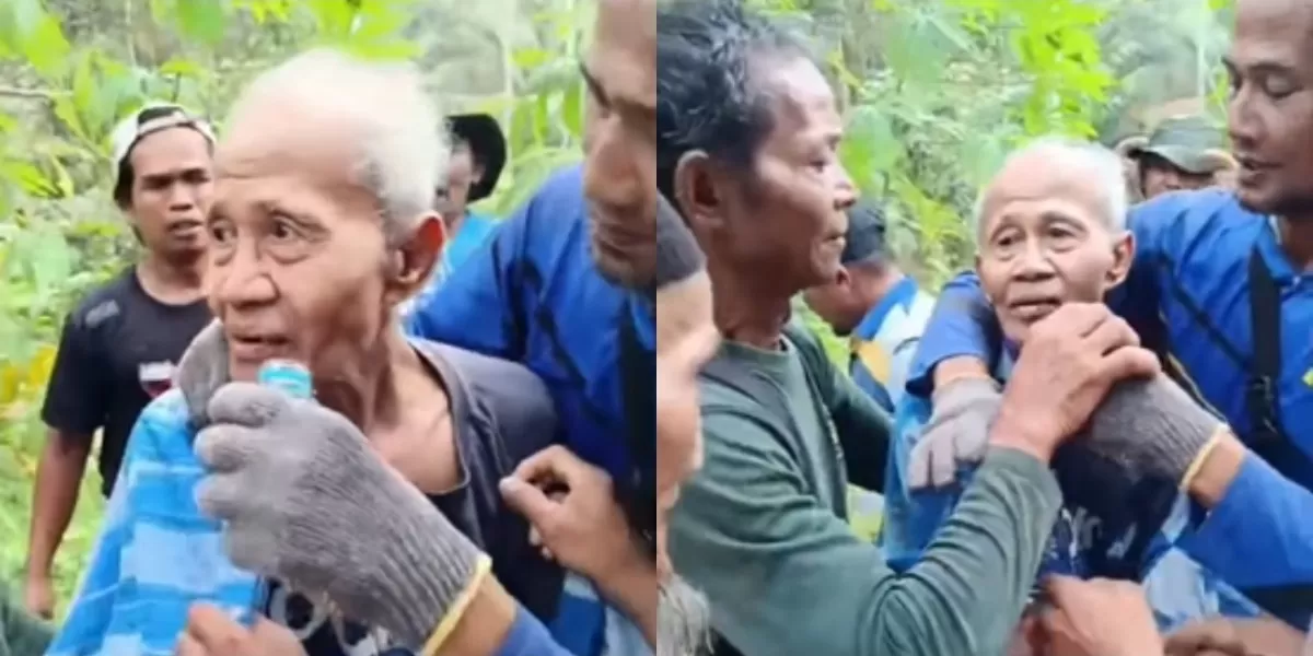 Menyoroti viralnya momen haru penemuan korban hilang, Mbah Imam di kawasan Argasoka, Banjarnegara. (Instagram.com/@banjarnegaraterkini)