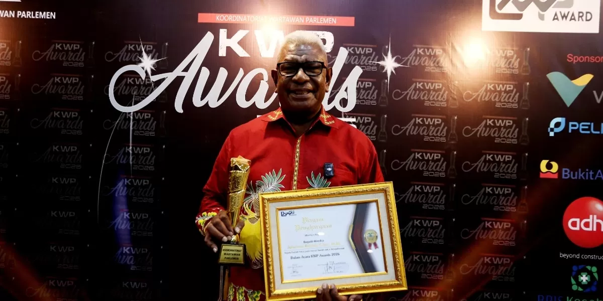 Bupati Mimika dapat penghargaan award 2026. Foto istimewa