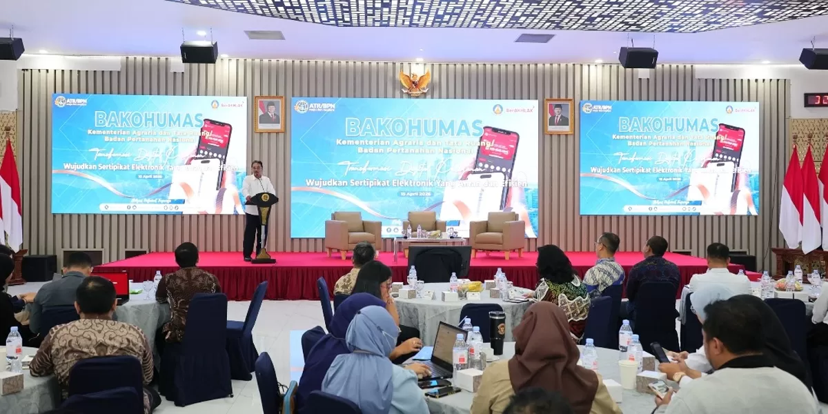 Sekretaris Jenderal (Sekjen) Kementerian Agraria dan Tata Ruang/Badan Pertanahan Nasional (ATR/BPN), Dalu Agung Darmawan, secara resmi membuka Forum Badan Komunikasi Hubungan Masyarakat. Foto istimewa