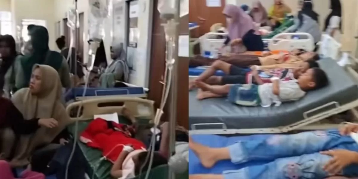 Dugaan keracunan MBG di Anambas, Kepri. (TikTok/datambg)